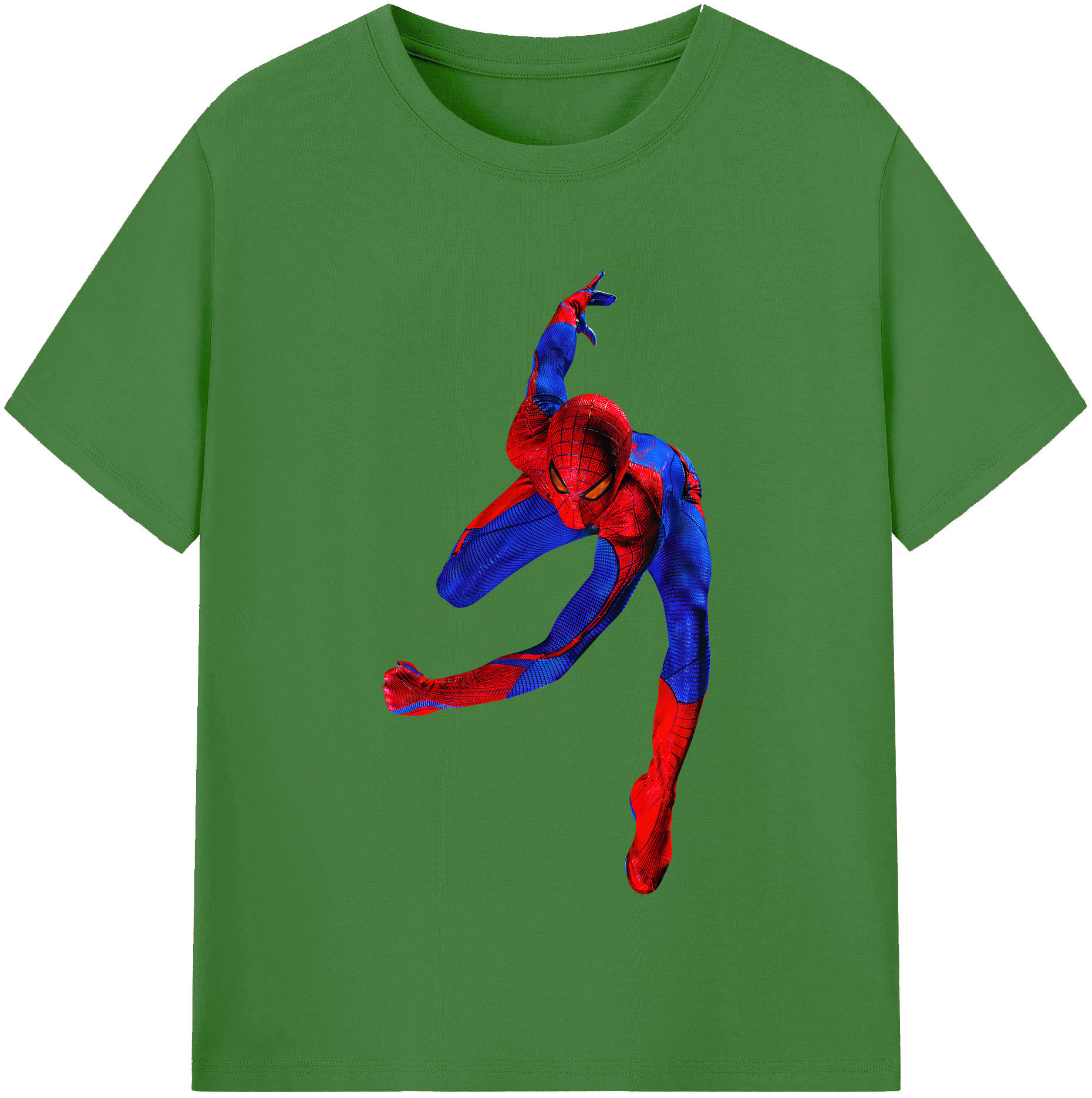 （画像用） Spider Man スパイダーマン レディースカジュアルプリントTシャツ（綿100％）